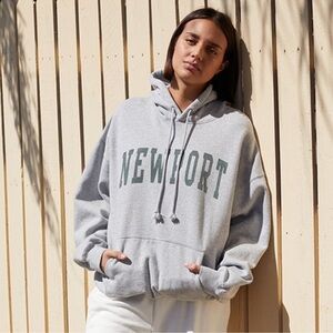 John Galt Heather Grey Newport Hoodie